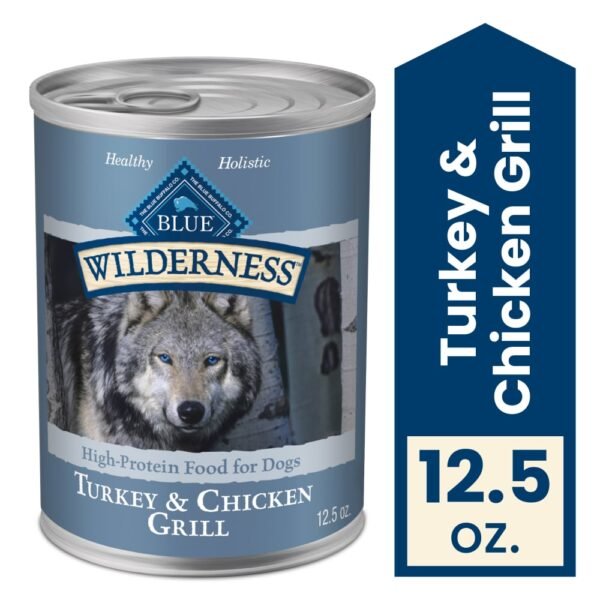 Blue Buffalo Wilderness High-Protein Adult Wet Dog Food Turkey & Chicken Grill