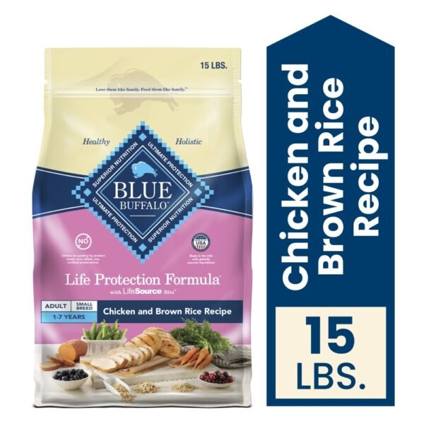 Blue Buffalo Life Protection Formula Natural Adult Small Breed Dry Dog Food Chicken & Brown Rice