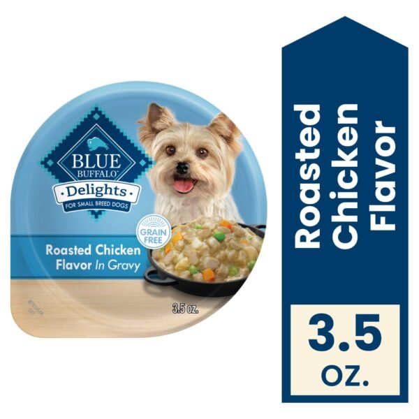 Blue Buffalo Delights Small Breed Wet Dog Food in Gravy Rotisserie Chicken