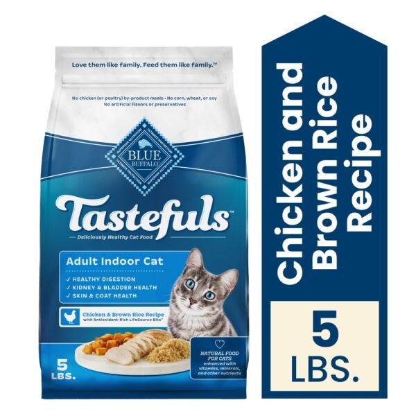 Blue Buffalo Tastefuls Adult Indoor Dry Cat Food Chicken & Brown Rice
