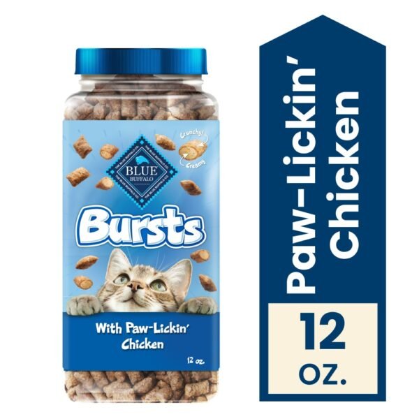 Blue Buffalo Bursts Crunchy & Creamy Cat Treats Paw-Lickin' Chicken