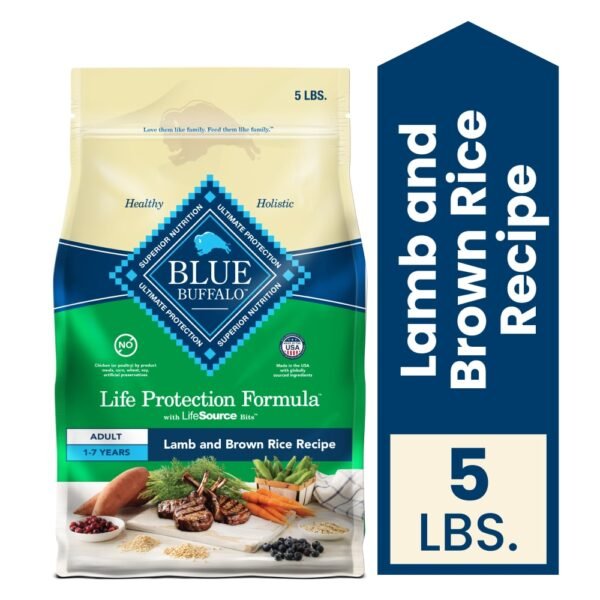Blue Buffalo Life Protection Formula Natural Adult Dry Dog Food Lamb & Brown Rice
