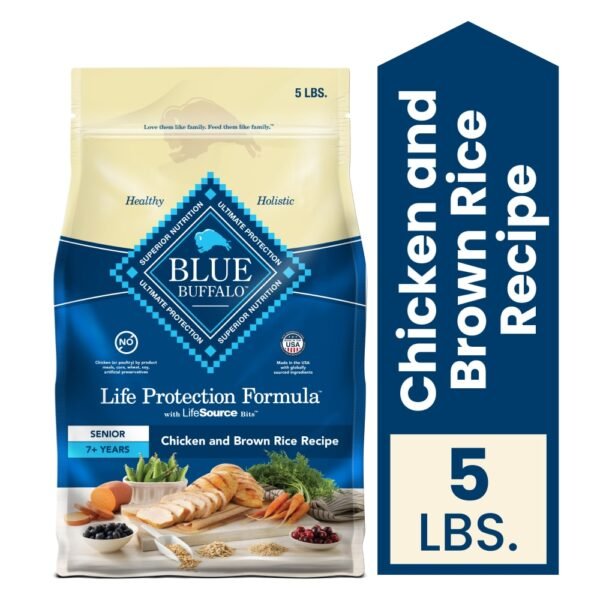 Blue Buffalo Life Protection Formula Natural Senior Dry Dog Food Chicken & Brown Rice