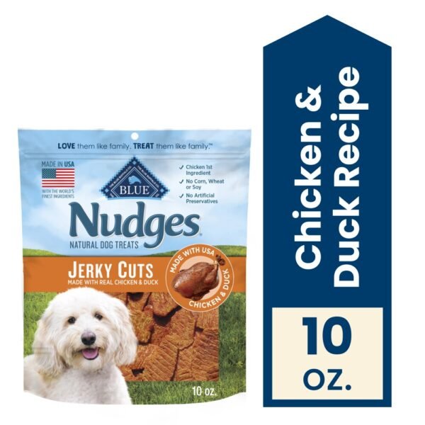 Blue Buffalo Nudges Jerky Cuts Natural Chicken and Duck Dog Treats