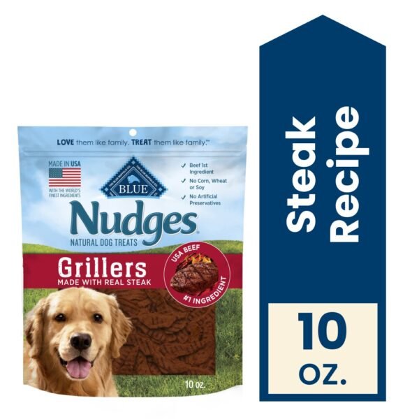 Blue Buffalo Nudges Grillers Natural Steak Dog Treats