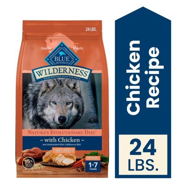 Blue Buffalo Wilderness Natural Large Breed Adult Dry Dog Food Chicken