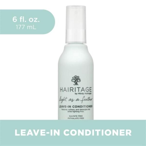 Hairitage Frizz Control Leave In Conditioner Spray For Softening, Detangling + Repairing Hair