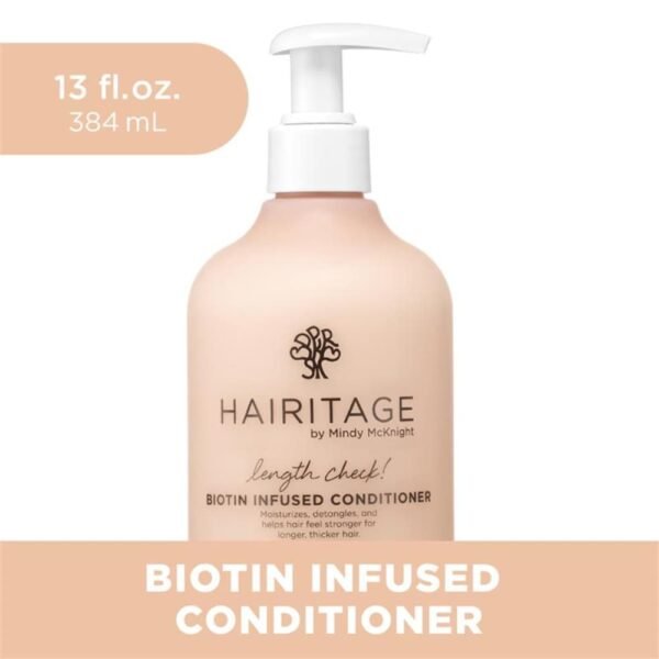Hairitage Biotin + Castor Oil Volume Conditioner For Thickening Dry, Damaged + Thinning Hair - Vegan
