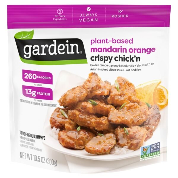 Gardein Plant-Based Mandarin Orange Crispy Chick'n Vegan Frozen Food