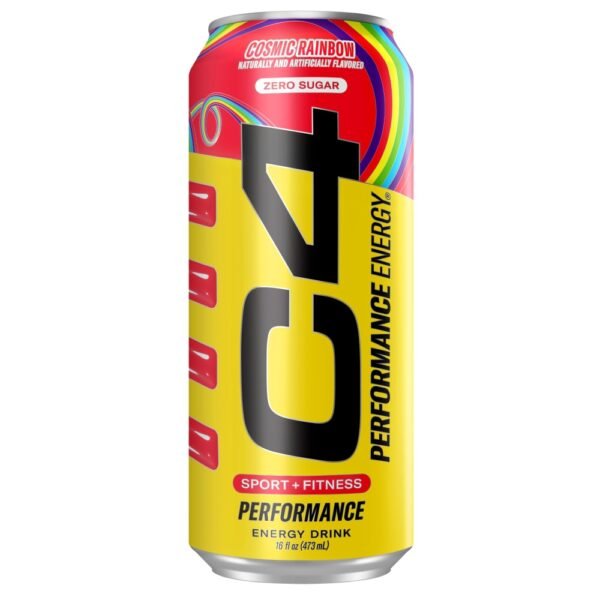 C4 Performance Cosmic Rainbow Energy Drink Can