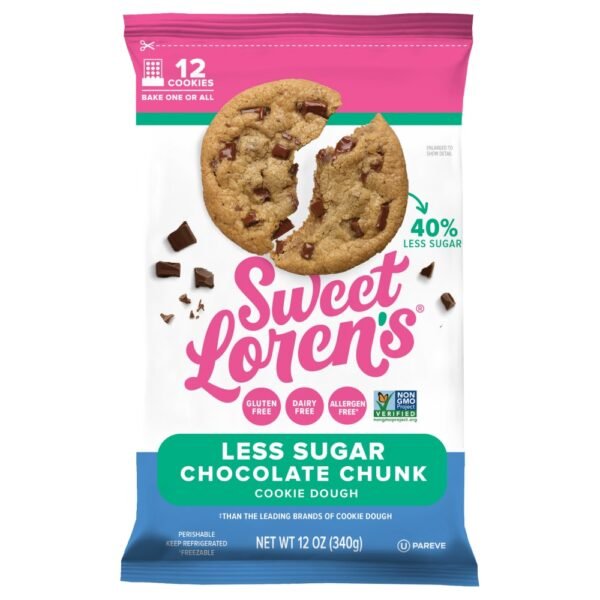 Sweet Loren's Less Sugar Gluten Free Chocolate Chunk Cookie Dough
