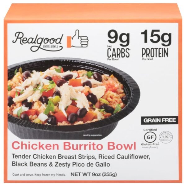 The Real Good Food Company Chicken Burrito Bowl Frozen Meal