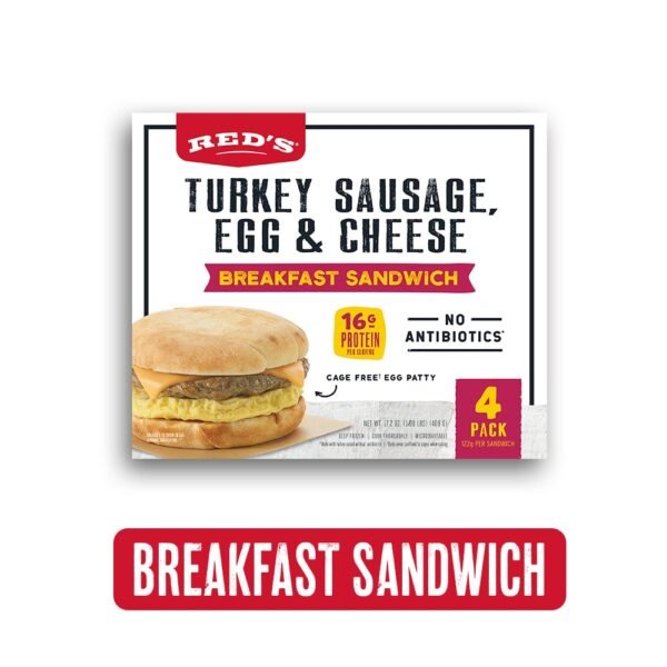 Red’s Turkey Sausage Frozen Breakfast Sandwich