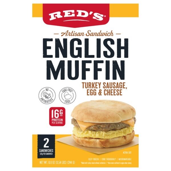 Red's® Turkey Sausage Egg & Cheese Artisan English Muffin