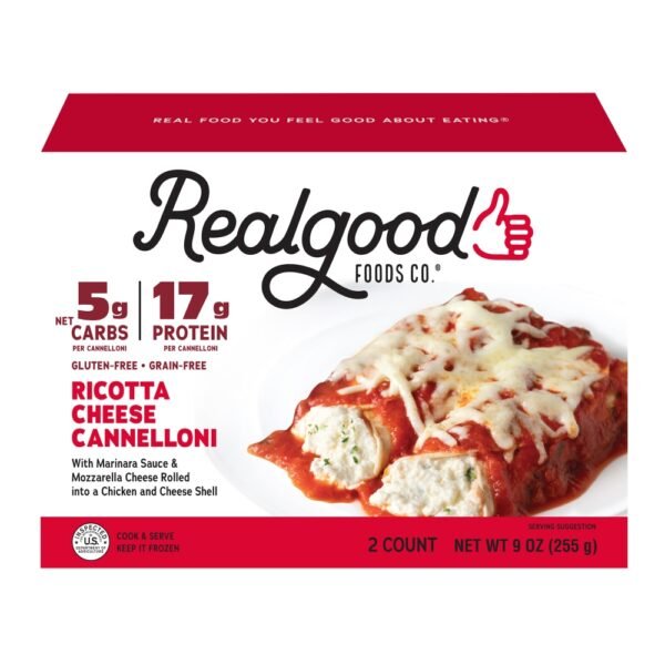 The Real Good Food Company® Ricotta Cheese Cannelloni Frozen Meal