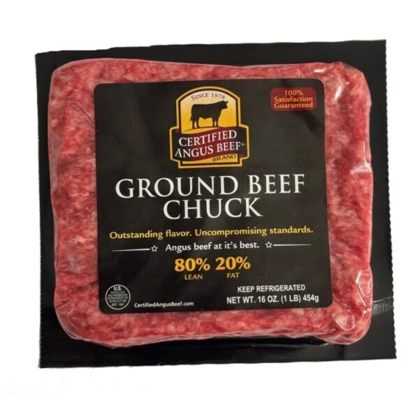 Certified Angus Beef 80% Lean Ground Beef Chuck