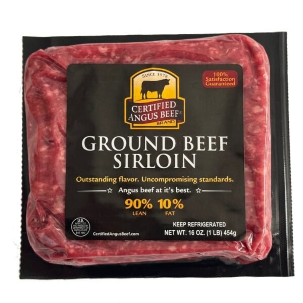 Certified Angus Ground Beef 90% Lean Sirloin