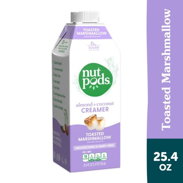nutpods® Unsweetened Non Dairy Toasted Marshmallow made with Almonds and Coconuts Coffee Creamer