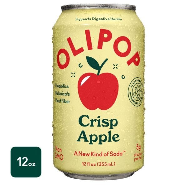Olipop® Crisp Apple Prebiotic Soda Can