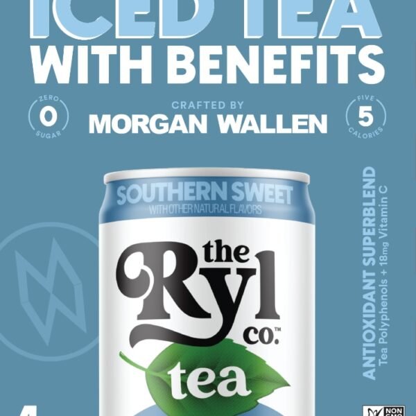 The Ryl Co.™ Morgan Wallen Zero Sugar Sweet Tea Energy Drink Multipack Cans