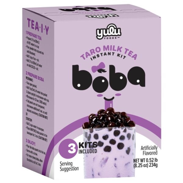 Yulu Foods™ Taro Milk Tea Boba Kit