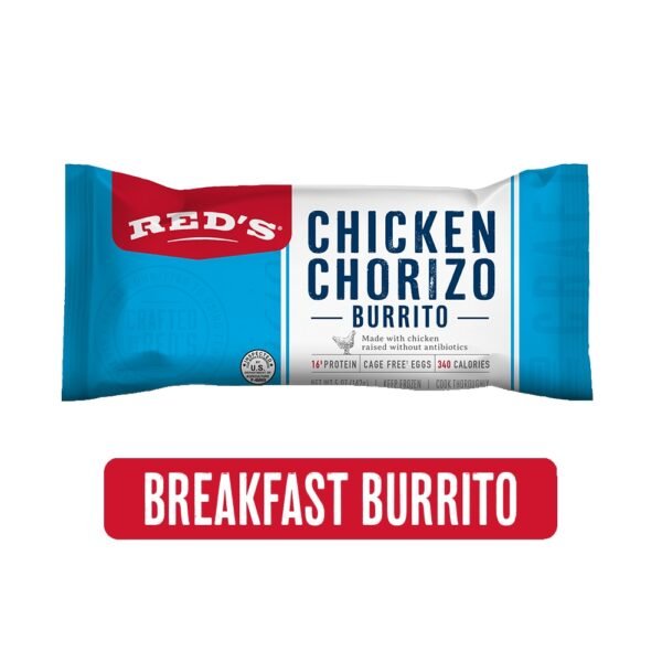 Red’s Chicken Chorizo Frozen Breakfast Burrito