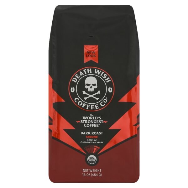 Death Wish Coffee Co.® Organic and Fair Trade Dark Roast Ground Coffee