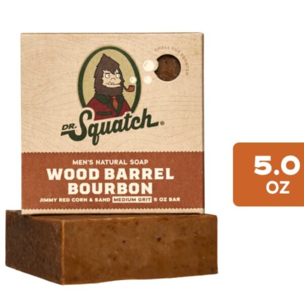 Dr. Squatch® Wood Barrel Bourbon Natural Bar Soap