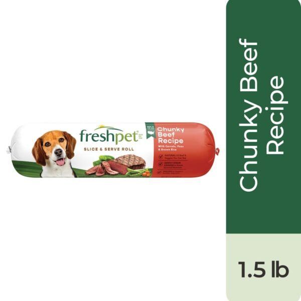 Freshpet Slice & Serve Chunky Beef Recipe Dog Food