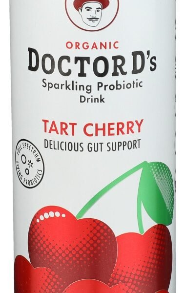Doctor D's Tart Cherry Sparkling Probiotic Drink