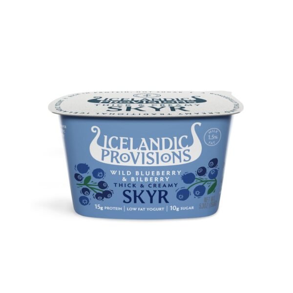 Icelandic Provisions Blueberry Bilberry Skyr Yogurt Cup
