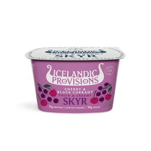 Icelandic Provisions Cherry Black Currant Skyr Yogurt Cup