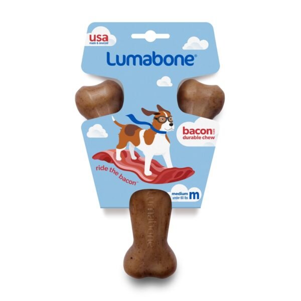 Lumabone Medium Bacon Flavor Durable Chew