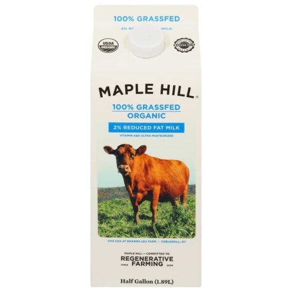 Maple Hill® Organic 100% Grassfed 2% Reduced Fat Milk