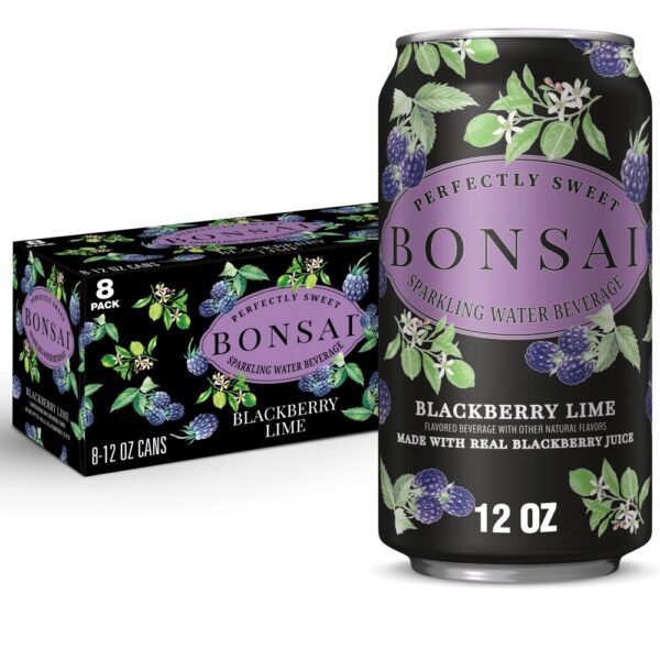 Bonsai Blackberry Lime Sweetened Sparkling Water Cans
