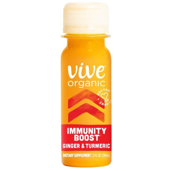 Vive Organic Immunity Boost Shot, Original Ginger and Turmeric Wellness Shot