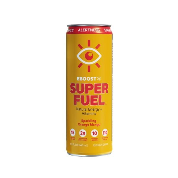 EBoost® Super Fuel™ Sparkling Orange Mango Energy Drink Can