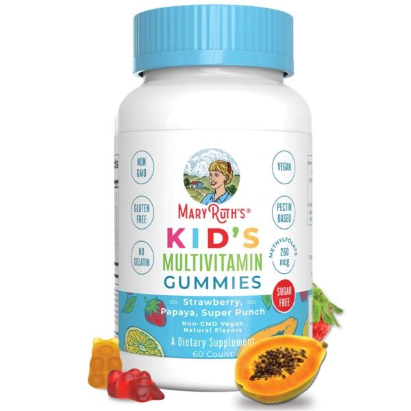 MaryRuth's® Kids Sugar-Free Strawberry Papaya Superpunch Multivitamin Gummies