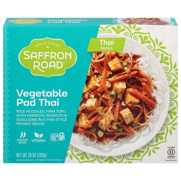 Saffron Road® Vegetable Pad Thai with Rice Noodles Gluten-Free Frozen Meal
