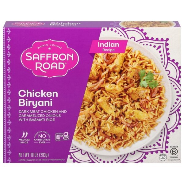 Saffron Road® Chicken Biryani with Basmati Rice Gluten-Free Frozen Dinner