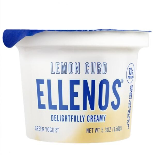Ellenos® Lemon Curd Delightfully Creamy Greek Yogurt Cup