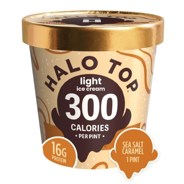 Halo Top Sea Salt Caramel Light Ice Cream