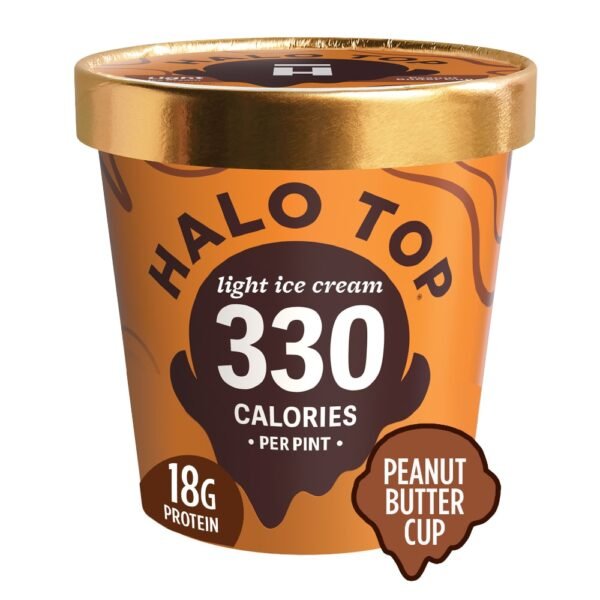 Halo Top Peanut Butter Cup Light Ice Cream