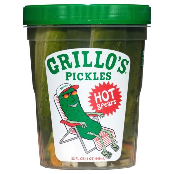 Grillo's Pickles Fresh Hot Italian Dill Spears