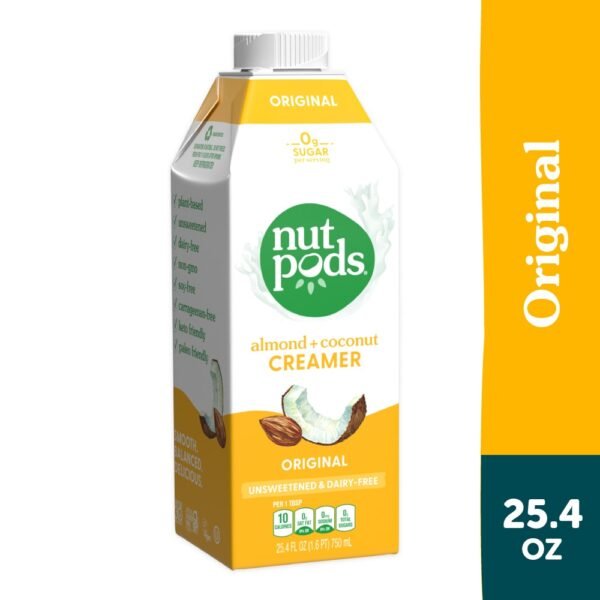 nutpods® Unsweetened Non Dairy Original made with Almonds and Coconuts Coffee Creamer