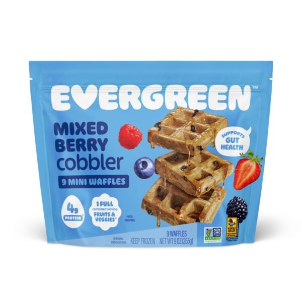 Evergreen™ Mixed Berry & Almond Frozen Mini Waffles