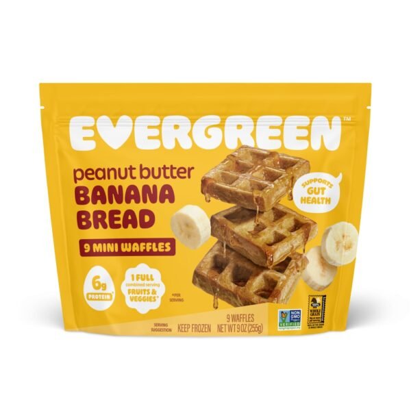 Evergreen™ Peanut Butter & Banana Frozen Mini Waffles