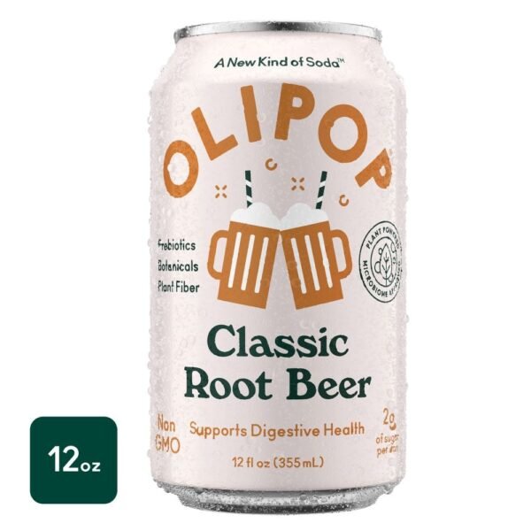 Olipop® Classic Root Beer Soda Can