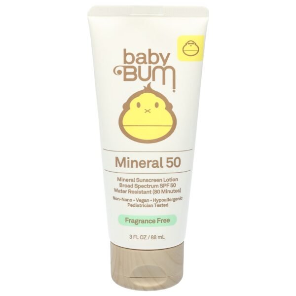 Baby Bum Mineral 50 Fragrance Free Sunscreen Lotion SPF 50