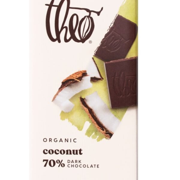 Theo Organic Fair Trade Coconut in 70% Dark Chocolate